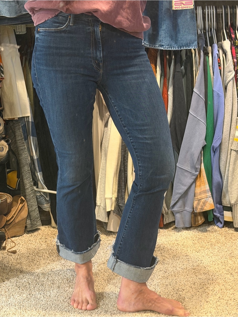 MOTHER Weekender Fray Size 28
